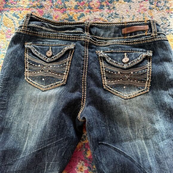 Y2K bedazzled low rise skinny jeans - Picture 6 of 6